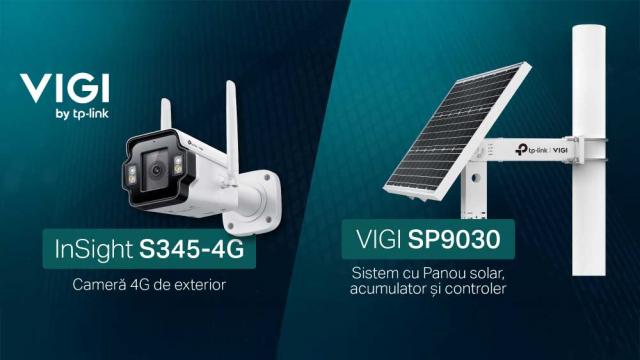 <b>Gama TP-Link VIGI ajunge pe piața din România; Camere IP panoramice, sisteme autonome și platformă cloud pentru administrare centralizată</b>Supravegherea video în mediul profesional a devenit o cerință esențială pentru companii, indiferent de domeniu. TP-Link extinde gama VIGI pe piața din România cu echipamente adresate mediului enterprise și zonelor izolate, incluzând camere IP 4K