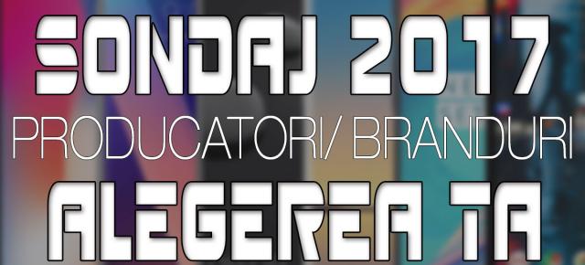 Votează cel mai bun producător/ brand de telefoane mobile al anului 2017 (Sondaj Mobilissimo.ro)