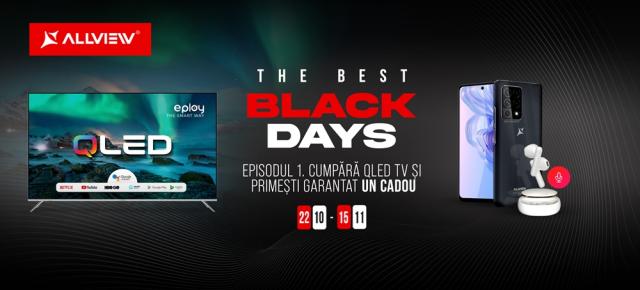 Campania Allview Black Days începe mâine pe 22 octombrie și te așteaptă cu reduceri de până la 60% și cadouri