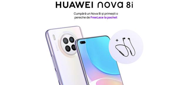 HUAWEI Nova 8i a fost anunțat oficial și poate fi deja comandat din România; Vine cu căști wireless cadou și extra-garanție pentru fani