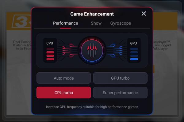 Galerie capturi de ecran Nubia Red Magic 6 Pro (Screenshots intefață grafică)