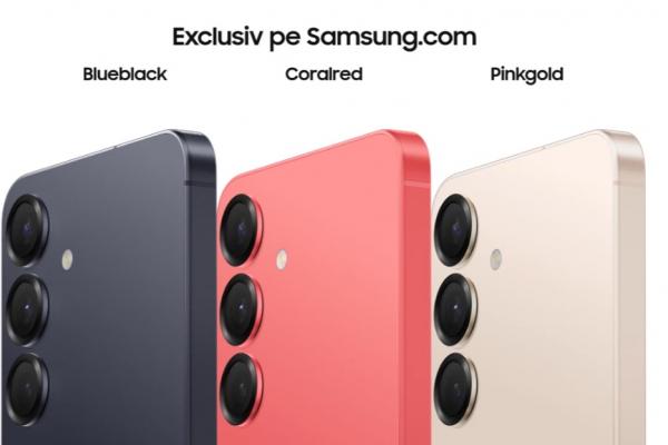 Samsung Galaxy S25 se vinde în culori exclusive pe site-ul Samsung: roșu, verde sau rose gold 