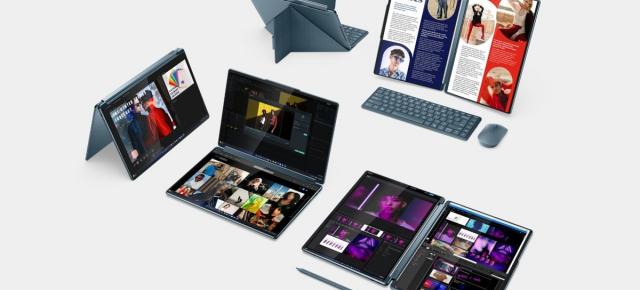 CES 2025: Lenovo Yoga Slim 9i prezentat alături de modelele Yoga Book 9i și Yoga 9i 2-in-1 Aura Edition; Primul laptop cu o cameră ascunsă sub display, variantă cu ecran dublu