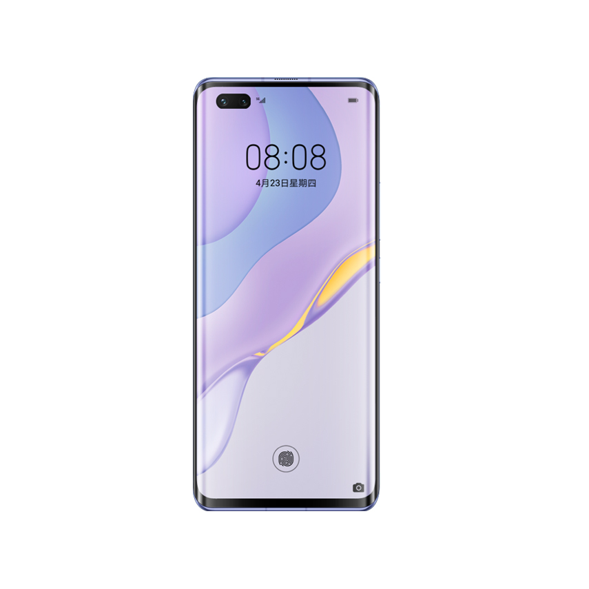 Cover Per Huawei Nova 7 Pro 5G Trasparente Sottile In Silicone TPU - Custodia Antiurto Con Disegno Farfalla E Luna - Protezione Antigraffio