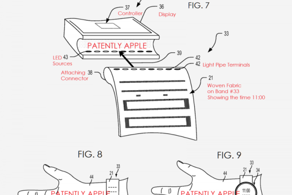 Un nou brevet Apple oferă indicii cu privire la o curea de Apple Watch ce poate avea şi rol de display