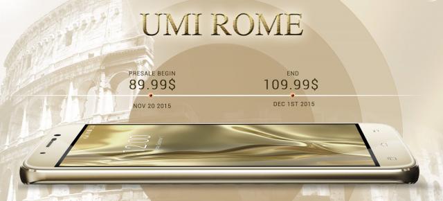 UMi Rome, phablet-ul cu 3 GB RAM și preț de 90 dolari, înregistrează 100.000 pre-comenzi