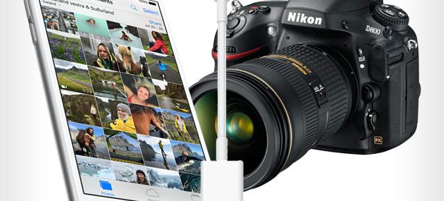 iOS 9.2 aduce suport pentru importarea de fotografii de pe un DSLR către un iPhone
