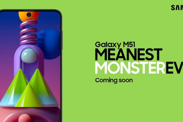Samsung Galaxy M51 primeşte un teaser oficial, ni se promite "un monstru cu baterie de 7000 mAh"; Avem şi imagini noi