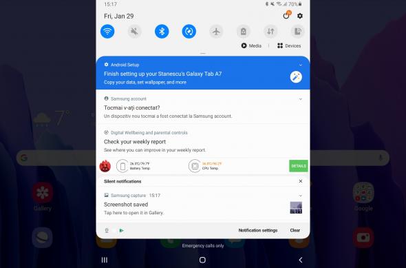 Galerie capturi de ecran Samsung Galaxy Tab A7 10.4 (2020) (Screenshots intefață grafică): Screenshot_20210129-151747_One UI Home.jpg