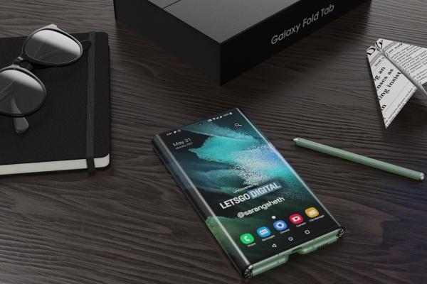 Samsung Galaxy Z Fold Tab, tableta triplu pliabilă pregătită pentru anul viitor se lasă admirată în noi randări concept 