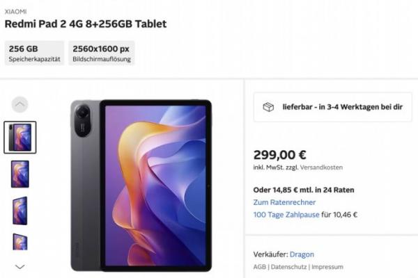 Redmi Pad 2 listată pe site-urile retailerilor din Europa