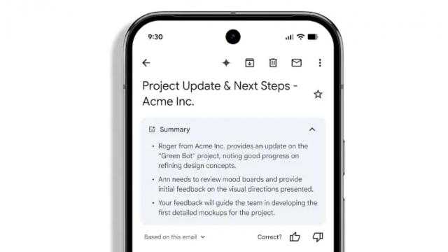 <b>Gmail adaugă automat rezumate generate de AI în conversațiile lungi; funcția Gemini este activă pe Android și iOS</b>Google face un nou pas spre automatizare în suita Workspace și introduce o funcție de rezumare automată în Gmail, bazată pe sistemul AI propriu, Gemini. Dacă până acum trebuia să dai tap pe un buton ca să vezi sumarul unei conversații de-acum încolo Gmail