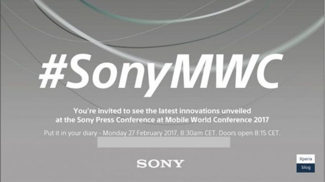 <b>Sony anunţă organizarea unei conferinţe de presă pe 27 februarie la MWC 2017, urmând a prezenta noi telefoane în Barcelona</b>Câțiva producători din zona tech și-au anunțat deja conferințele pregătite pentru târgul de tehnologie Mobile World Congress 2017, iar printre aceștia se numără de astăzi și Sony. Japonezii vor organiza un eveniment fix în ziua deschiderii pe data de 