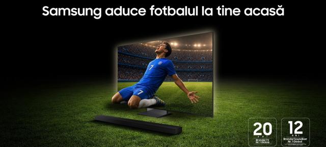 Samsung și Antena 1 vor să transforme meciurile TV într-o experiență de stadion; Parteneriatul promovează gama Vision AI 2026
