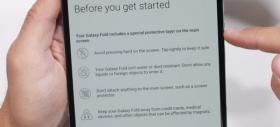 Avertizare pentru cumpărătorii de Samsung Galaxy Fold: "nu apăsați ecranul prea tare" + alte teste JerryRigEverything (Video)