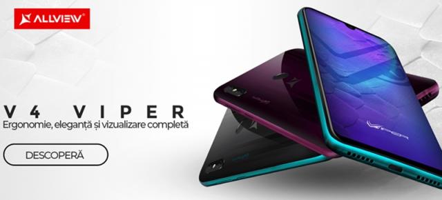Allview V4 Viper debutează oficial drept un telefon ergonomic cu preț accesibil și decupaj picătură în ecran