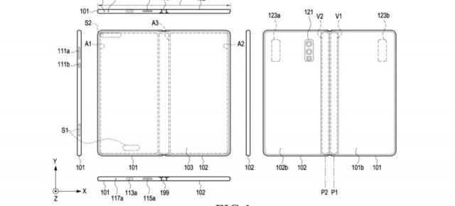 Samsung Galaxy Z Fold6 ar putea adopta acest design; Vedem un ecran extern mai lat într-un brevet nou