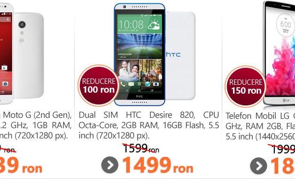 Noul an vine cu reduceri la MarketOnline.ro; Moto G2 disponibil la un preț de 839 lei