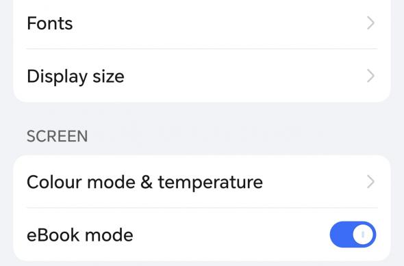 Honor Magic7 Pro - OS, UI & APPS, AI: Screenshot_20250223_220628_com_android_settings_Settings$DisplaySettingsActivity.jpg