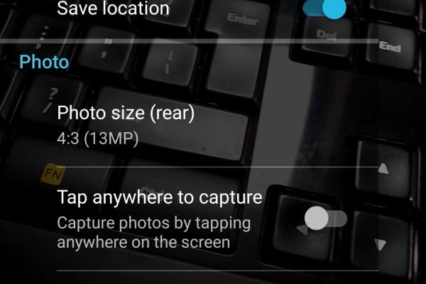 Interfață grafică cameră Motorola Moto G5 Plus (capturi de ecran)