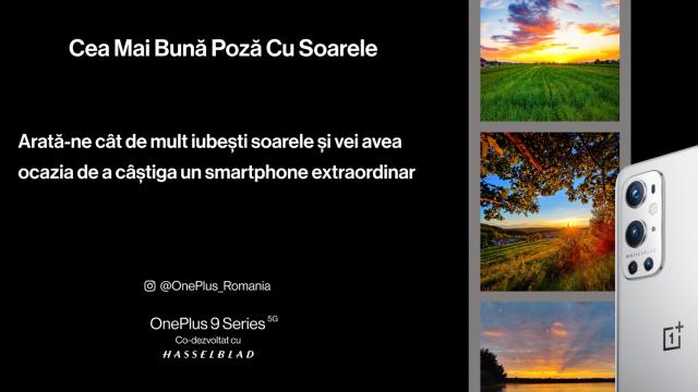 <b>Fanii OnePlus pot câștiga telefoane OnePlus 9 și rucsacuri printr-un concurs de fotografie care are ca subiect Soarele; Iată cum puteți participa</b>A venit vara, iar OnePlus își invită fanii din România, pasionați de fotografie, la un concurs. Competiția va avea loc exclusiv pe pagina de Instagram OnePlus România, în următoarele două săptămâni, iar cele mai spectaculoase și apreciate imagini