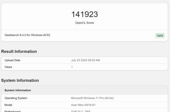 ACER Nitro 18 AI (AN18-61) - Benchmarks: Benchmark (4).jpg