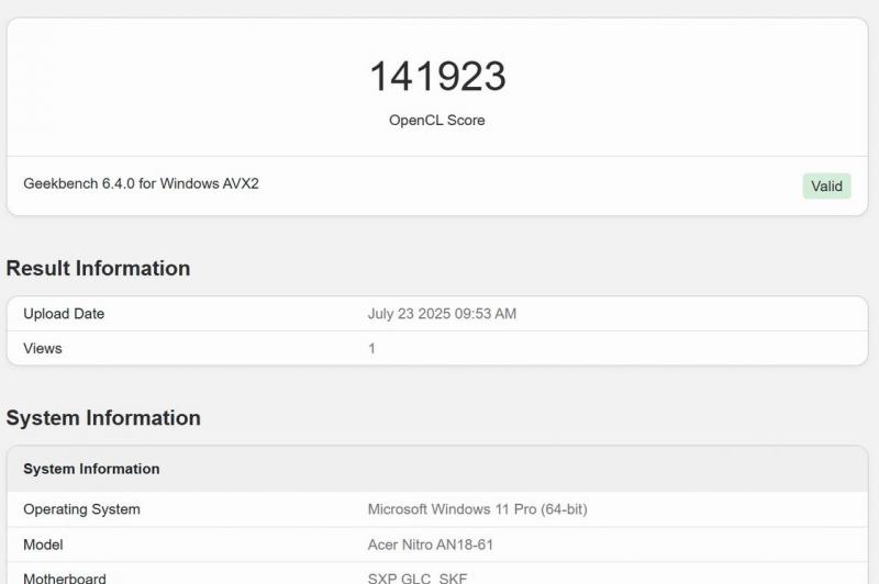ACER Nitro 18 AI (AN18-61) - Benchmarks: Benchmark (4).jpg