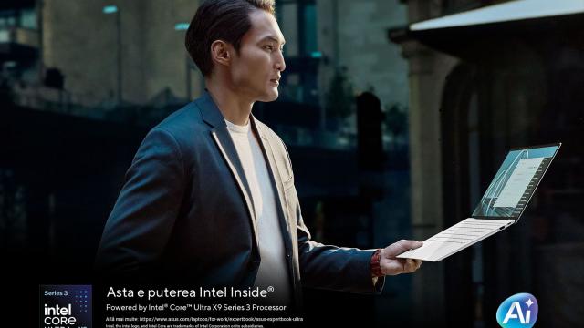 <b>(P) Precomandă ASUS ExpertBook Ultra dotat cu procesor Intel® Core™ Ultra X7 Series 3 pentru a beneficia de garanția extinsă la 5 ani</b>Recent lansat pe piața românească, ASUS ExpertBook Ultra este vârful gamei de laptopuri ExpertBook pentru mediul de afaceri, bazându-se pe noul procesor Intel® Core™ Ultra X7 Series 3 cu Intel® AI Boost NPU. Conceput pentru profesioniștii noilor generații