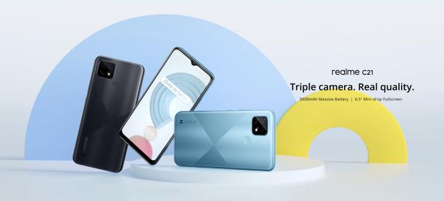 Realme C21 a debutat oficial în România! Telefon accesibil, cu certificare TÜV Rheinland High Reliability, cameră triplă și baterie generoasă