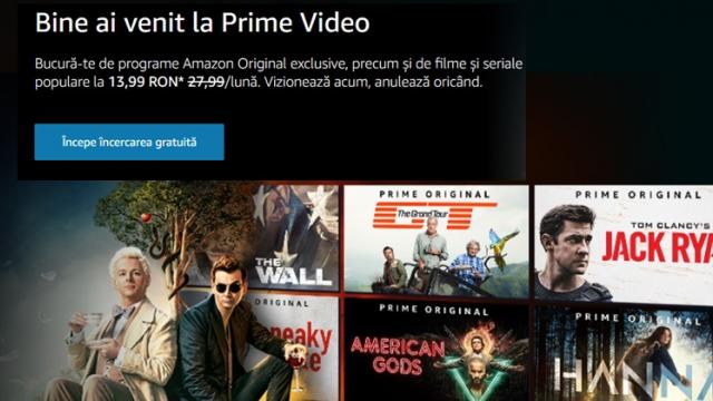 <b>Amazon lansează interfața în limba română a platformei de streaming Prime Video; Există și o ofertă specială cu doar 13.99 lei/lună</b>Printre platformele de streaming video disponibile în România se numără și Amazon Prime Video, un rival Netflix care vrea să atragă românii printr-o ofertă specială disponibilă până pe data de 30 iunie și despre 