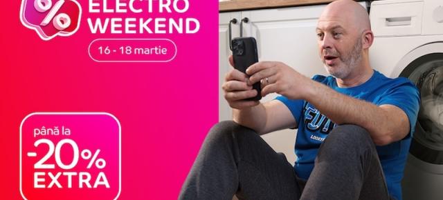 Campania Electro Weekend revine la eMAG pe final de săptămână cu smartphone-uri, tablete, televizoare, gadget-uri și electrocasnice cu până la 20% extra-discount