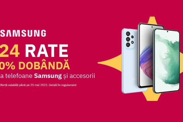 Doar azi poți achiziționa telefoane Samsung în 24 de rate fără dobândă de la Altex! Flagship-urile din seria Galaxy S22 au parte de discount