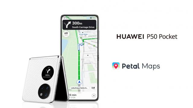 <b>Petal Maps ajunge pe ecranul exterior al telefonului pliabil Huawei P50 Pocket</b>Cu siguranţă vă amintiți că la început de an Huawei a lansat telefonul pliabil Huawei P50 Pocket, care pe lângă designul arătos, avea şi un senzor special cu lumină UV şi un mecanism de a detecta aplicarea corectă a protecţiei solare