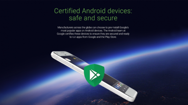 <b>Telefoanele cu servicii certificate Google vor avea un logo special pe cutie de acum încolo, cel "Play Protect"</b>De multă vreme auzim detalii despre dorința Google de a marca cumva smartphone-urile certificare pentru serviciile Google, pas ce este făcut astăzi odată cu anunțul ce vine din partea marelui G. Aflăm că de acum înainte pe ambalajele terminalelor 