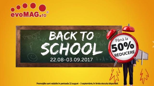 <b>Sunt ultimele ore de reduceri din campania Back 2 School organizată de evoMAG.ro! Iată ce mai găsim în oferta retailerului</b>Promoția Back 2 School organizată de către evoMAG.ro ia sfârșit astăzi, campanie ce ne-a adus reduceri foarte atractive la o gamă largă de produse după cum v-am anunțat și noi anterior. Pe ultima sută de metri mai aruncăm o privire asupra ofertei