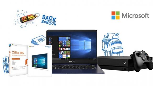 <b>eMAG oferă până la 45% reducere pentru produsele cu tehnologie Microsoft; laptop-uri cu Windows, console, licențe și multe altele</b>În perioada 4 - 11 septembrie eMAG organizează o campanie specială de reduceri pentru produsele ce vin echipate cu tehnologie Microsoft. Este vorba despre laptop-uri cu Windows preinstalat, despre licențe Office sau Windows, dar și despre console