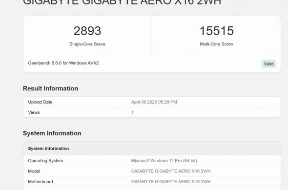 Gigabyte Aero X16 - Benchmarks: Screenshot_6.jpg