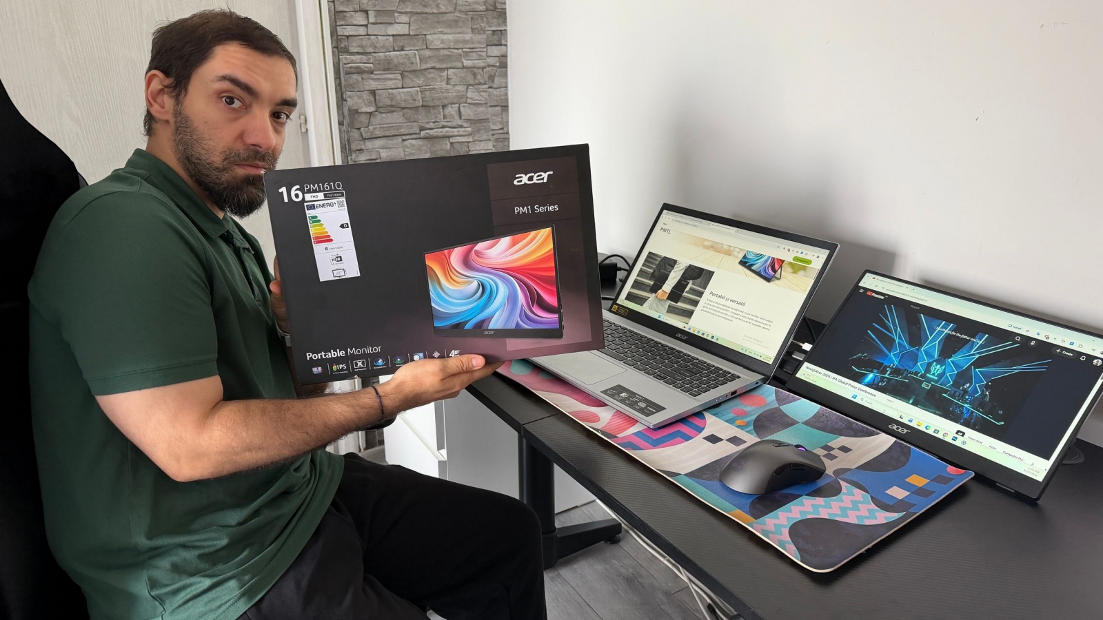 Acer PM161Q B1 Review: ecranul portabil de care nu știai că ai nevoie când lucrezi de pe laptop, pentru productivitate la puterea a doua