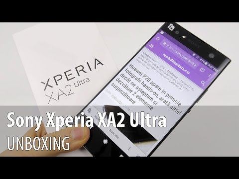 Sony Xperia XA2 Ultra Video Unboxing în Limba Română