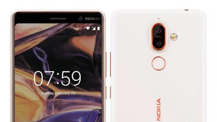 Nokia 7 Plus prezentat  în 3 noi randări, cu inel auriu-roşiatic pe margini