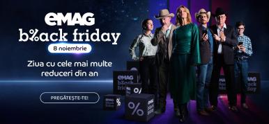 Cifre semnificative de Black Friday la eMAG: Vânzări de 800 de milioane de lei și 566.000 de comenzi până la ora 19:30