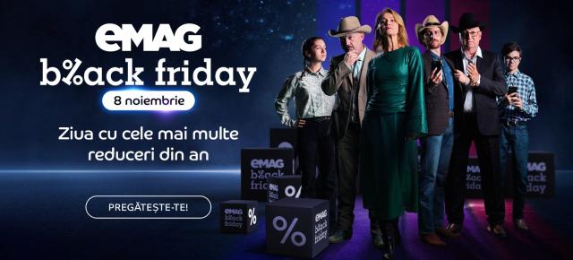 Cifre semnificative de Black Friday la eMAG: Vânzări de 800 de milioane de lei și 566.000 de comenzi până la ora 19:30