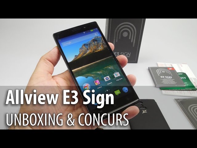 Allview E3 Sign Unboxing & Concurs (Telefon cu scanner amprente și port IR pentru telecomandă)