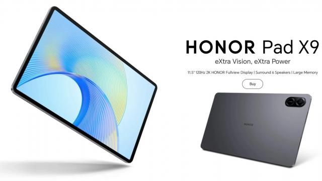 <b>Tableta Honor Pad X9 sosește în Europa! Costă 250 euro, are display generos cu refresh rate de 120Hz, 6 difuzoare și baterie mare</b>Ieri a debutat tableta Honor Pad X8 Pro în China. Ei bine, același dispozitiv sosește și în Europa sub forma unei variante rebranduite. Se va comercializa drept „Honor Pad X9”, costă doar 250 de euro și aduce un corp fabricat din aluminiu, display generos