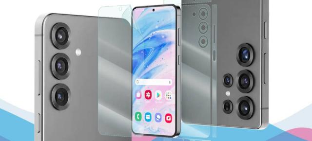 Skin-uri pentru Galaxy S25, S25+ și S25 Ultra listate deja pe web; Designul flagship-urilor e confirmat