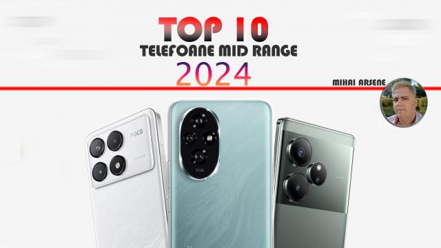 <b>Top 10 telefoane midrange în anul 2024 în viziunea lui Mihai Arsene: Varietate, smartphone-uri cu luminițe, axate pe gaming sau chiar fotografie</b>După alegerea celor 10 telefoane de top din 2024, iată că a venit momentul să discutăm și despre cele mai interesante smartphone-uri midrange, în viziunea mea, lansate în acest an. Pare că producătorii au rafinat tot mai mult modelele din această nișă