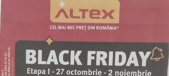  Ce ne-a pregătit ALTEX de Black Friday? Catalogul pentru valul 1 de oferte (28.10 - 2.11) este aici!