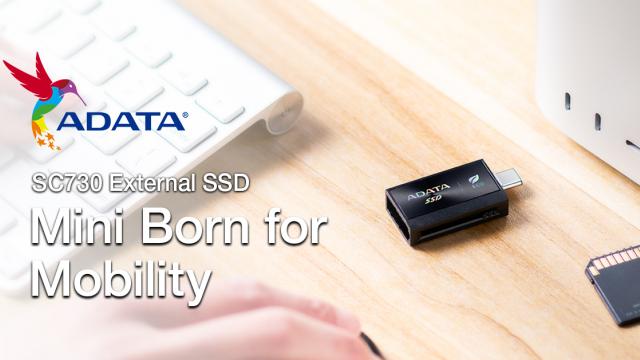 <b>ADATA lansează SSD-ul extern SC730 cu dublă interfață USB-C și USB-A; dimensiuni ultra-compacte și materiale reciclate</b>ADATA a lansat SSD-ul extern SC730, un dispozitiv ultra-compact de doar 36 mm lungime și 7,8 grame, echipat cu dublă interfață USB-C și USB-A pentru o compatibilitate extinsă cu diverse dispozitive. Noul model promite viteze de transfer de până la...