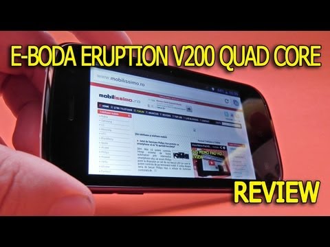 E-Boda Eruption V200 Quad Core review Full HD în limba română - Mobilissimo.ro