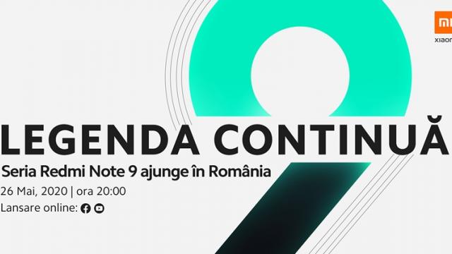 <b>Seria de telefoane Redmi Note 9 ajunge oficial în România; Iată cum poți urmări evenimentul de lansare din această seară de la ora 20:00</b>Această zi de 26 mai ne aduce multe noutăți din partea Xiaomi astfel că pe lângă noile modele Redmi 10X și Redmi 10X Pro proaspăt anunțate în China, vom avea parte și de un debut local pentru modelele din seria